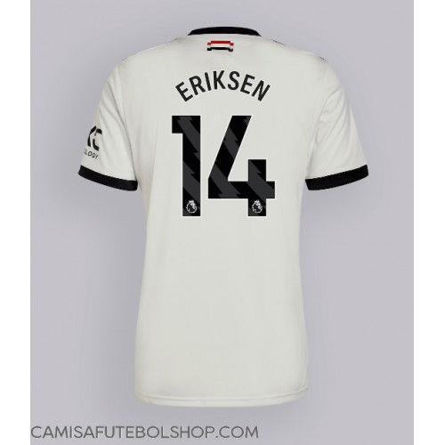 Camisa de time de futebol Manchester United Christian Eriksen #14 Replicas 3º Equipamento 2024-25 Manga Curta